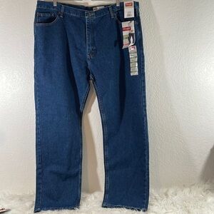 WRANGLER Regular Fit Straight Leg Opening Denim Jeans Size 42x30 NEW